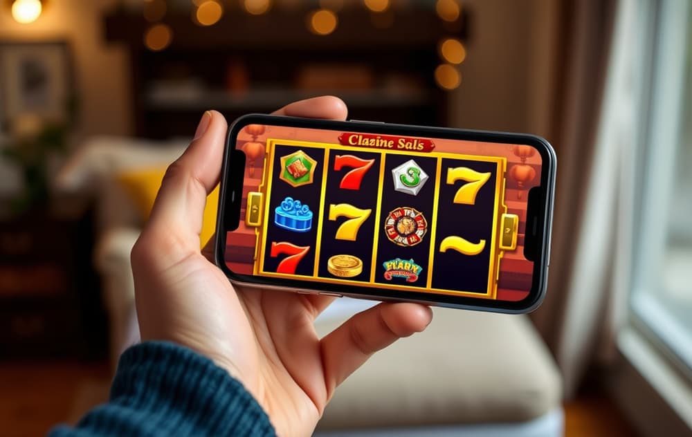 Jaabet casino mobilgrensesnitt med spill