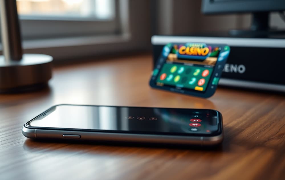 LuckyWins casino med seiersbanner og lykkesymboler