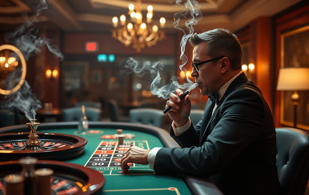 Live dealer ved roulettebord i et online casino