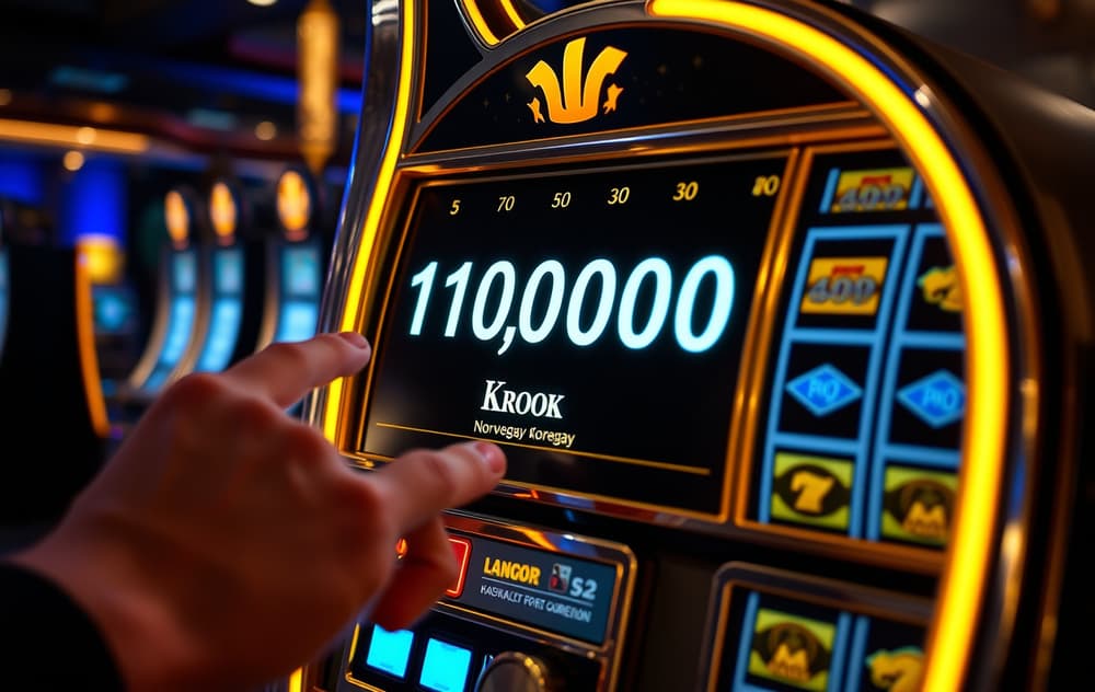 Spilleautomat med progressiv jackpot i millionklassen, norsk casino.